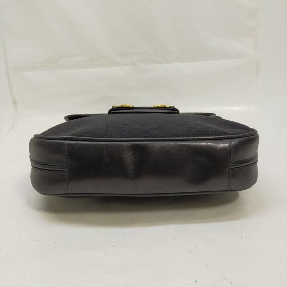 Gucci 1955 Horse-bit Black Micro Guccissima Leather Shoulder Crossbody Bag - Picture 4 of 7